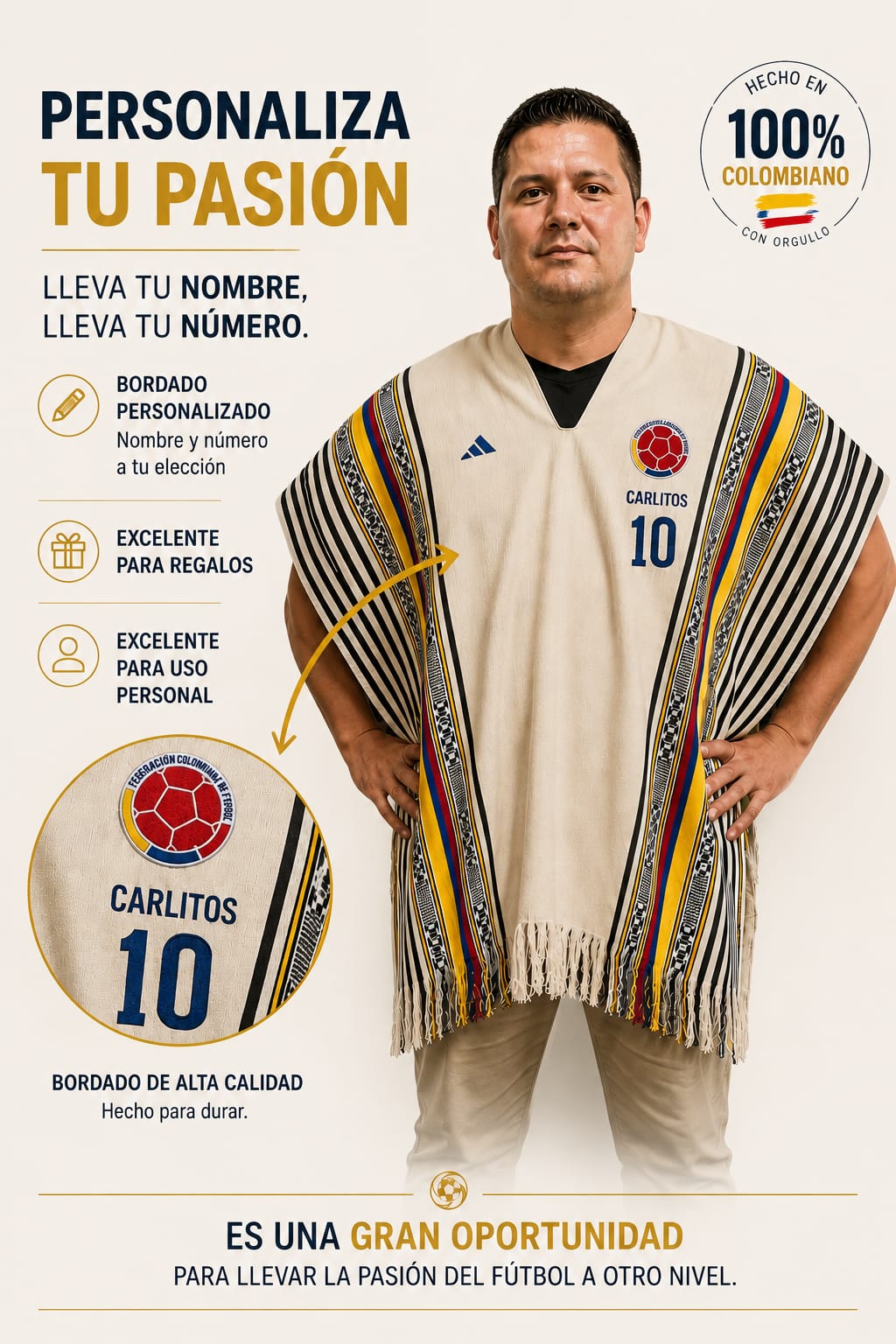 Poncho selección Colombia