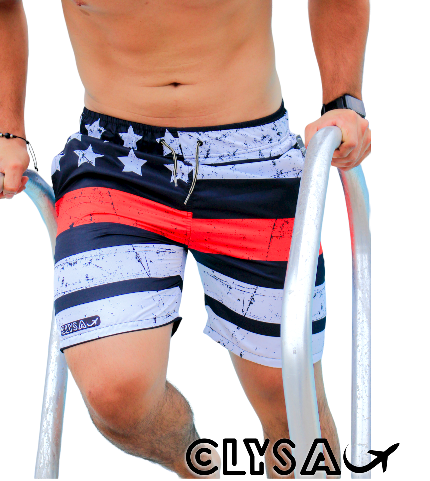 Pantaloneta Hombre Sublimada USA DESTROY