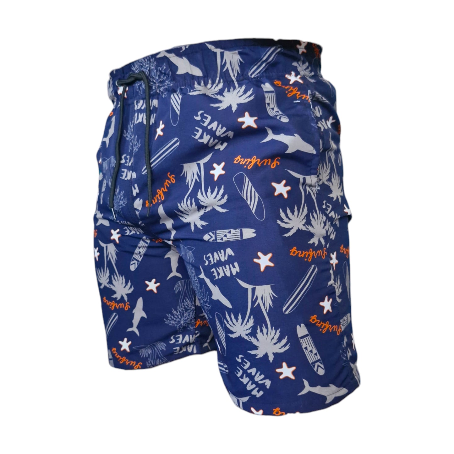 Pantaloneta Hombre Sublimada Tiburon