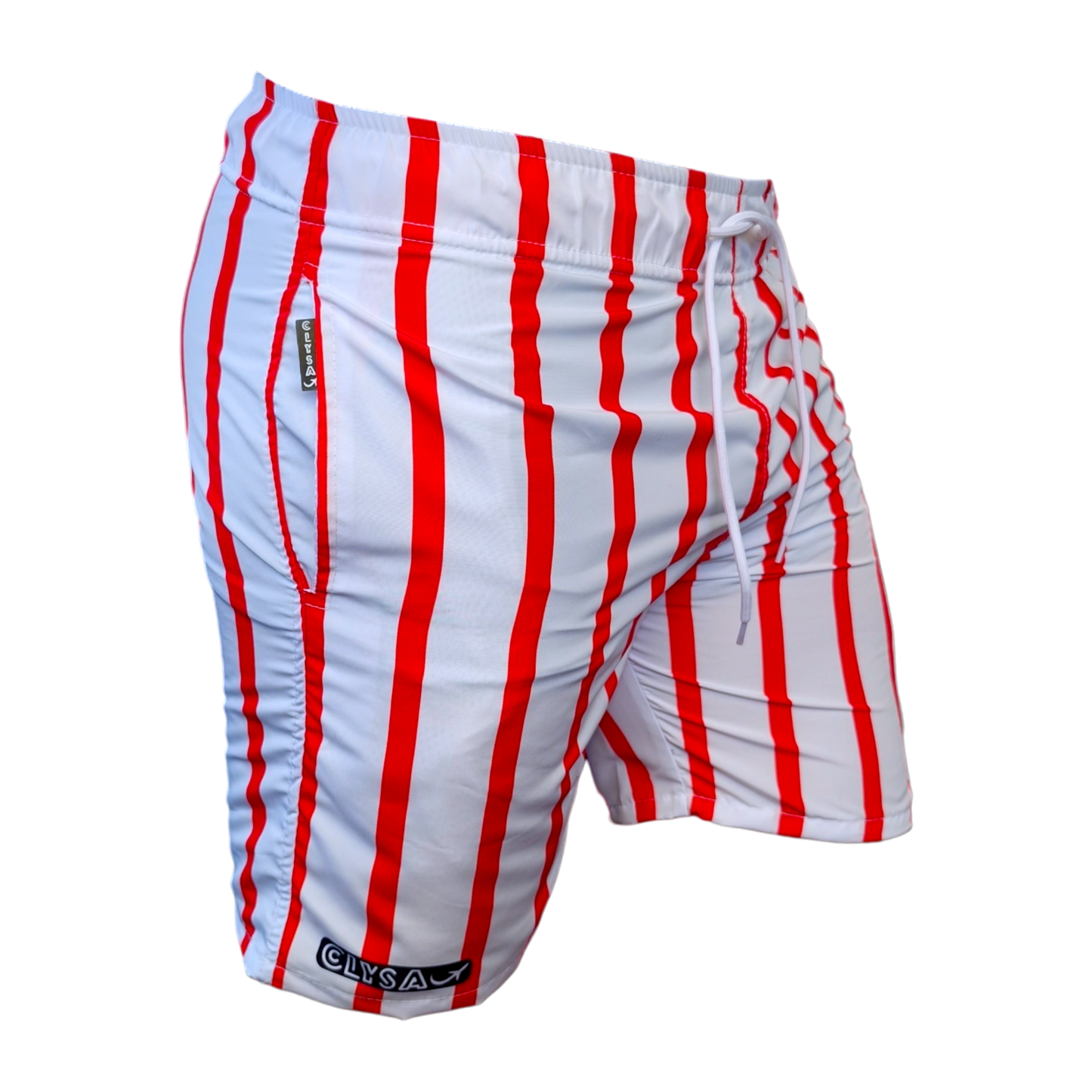 Pantaloneta Hombre Sublimada RAYAS Roja