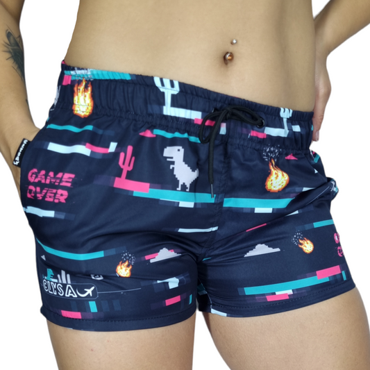 Pantaloneta DAMA sublimada Game Over