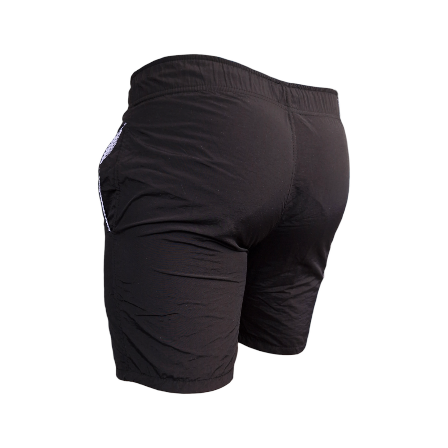 Pantaloneta Hombre Unicolor Negra