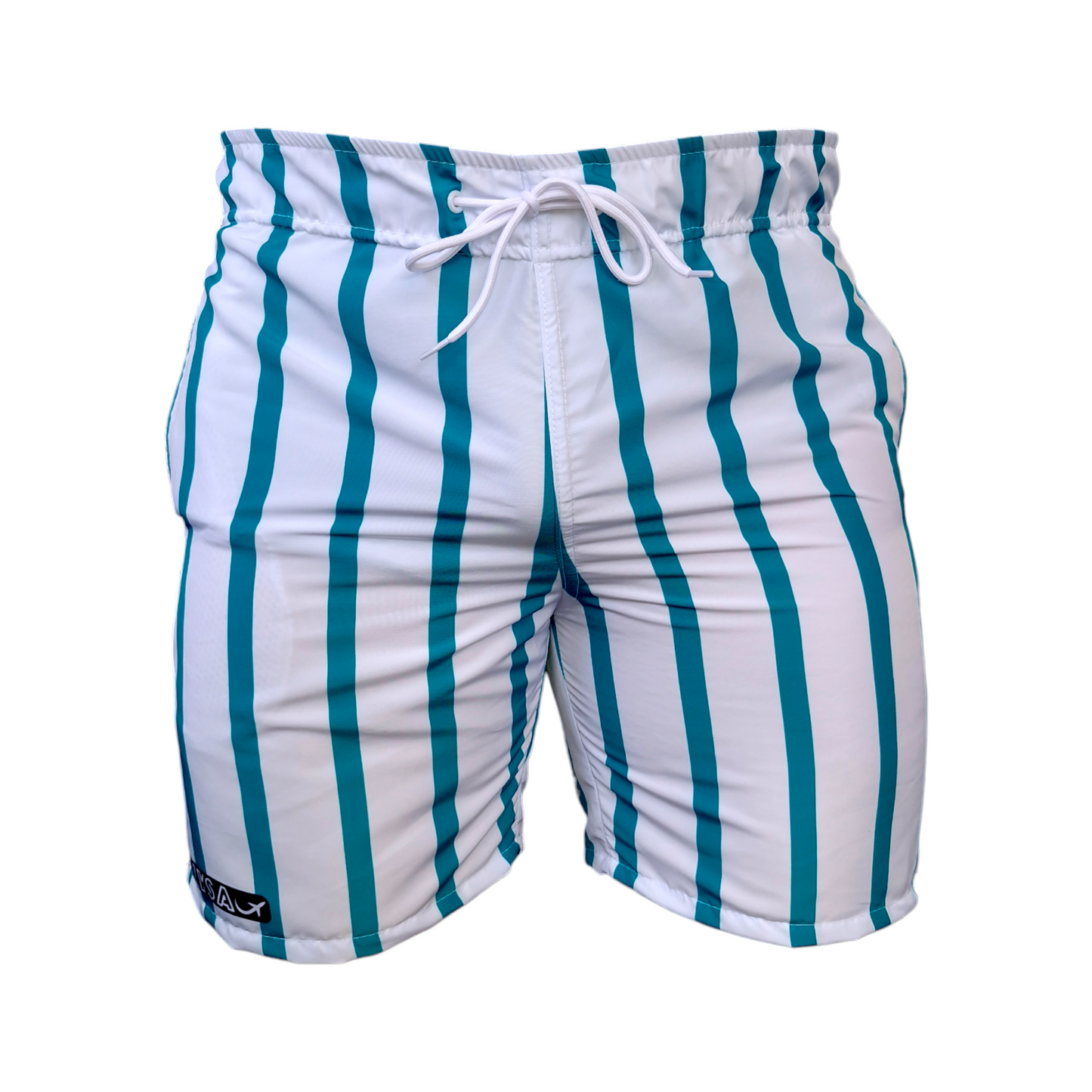 Pantaloneta Hombre Sublimada Lineas Verde