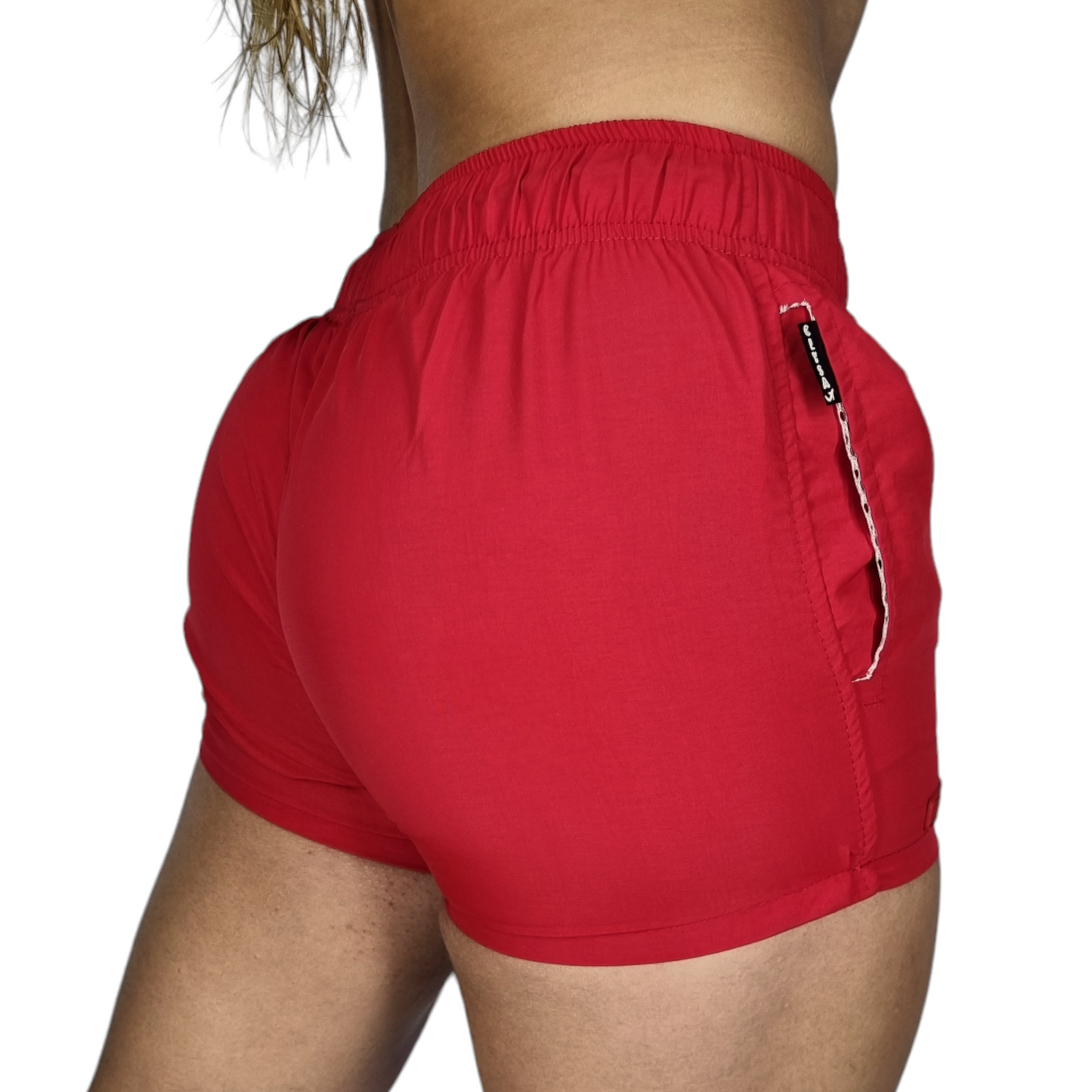 Pantaloneta DAMA unicolor Roja